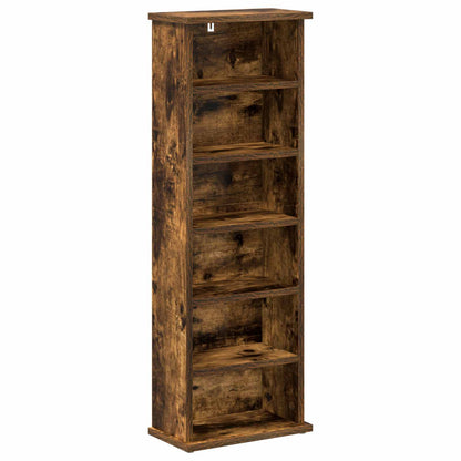 CD Cabinet 2 pcs Smoked Oak 32 x 17 x 92 cm Engineered Wood