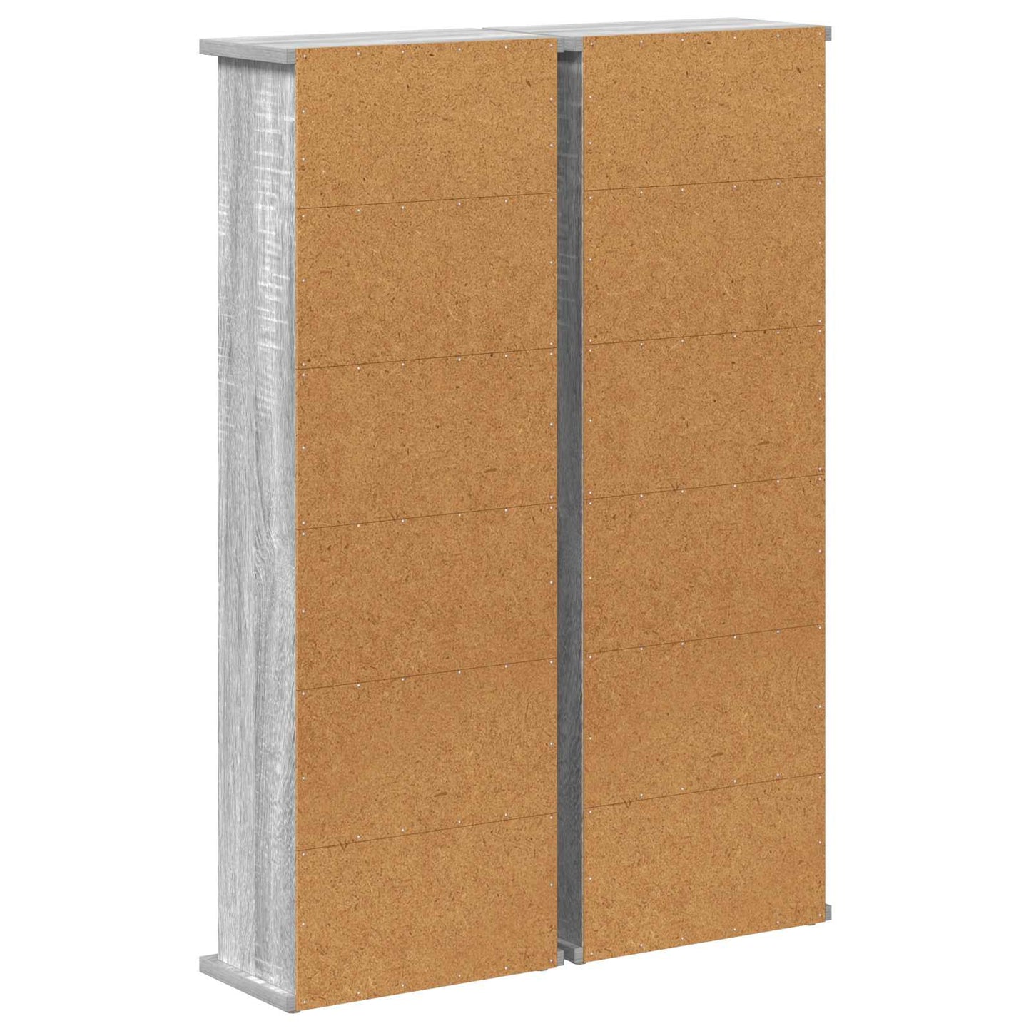CD Cabinet 2 pcs Grey Sonoma 32 x 17 x 92 cm Engineered Wood