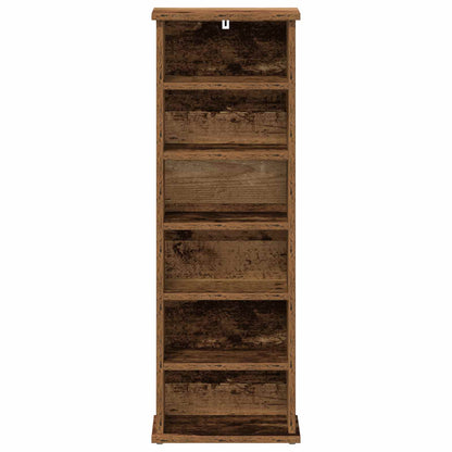 CD Cabinet Oak Wood 32 x 17 x 92 cm Engineered Wood