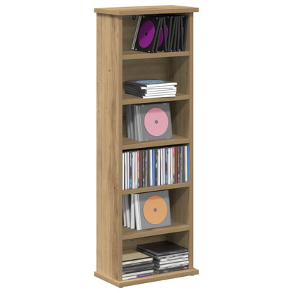 CD Cabinet Artisan Oak 32 x 17 x 92 cm Engineered Wood