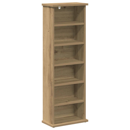 CD Cabinet 2 pcs Artisan Oak 32 x 17 x 92 cm Engineered Wood