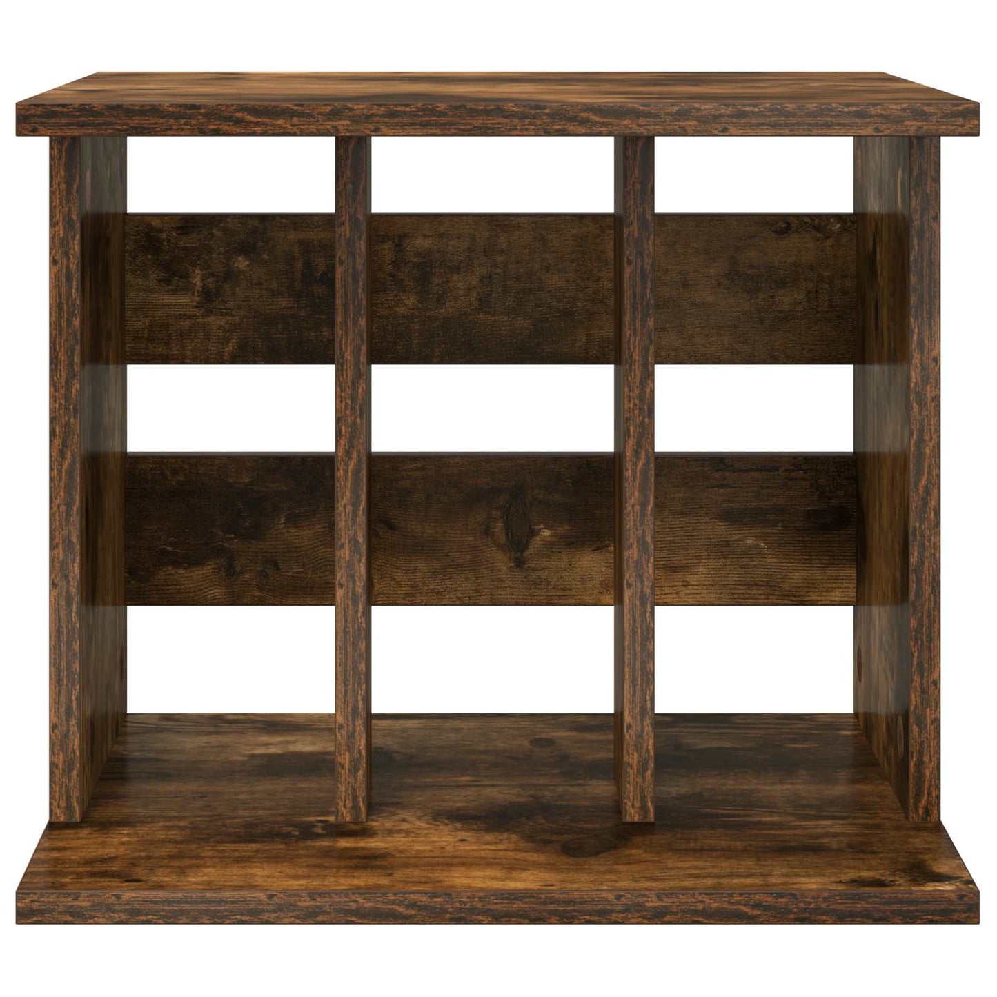 Vinyl Record Storage Smoked Oak 42 x 33 x 36 cm Engineered Wood