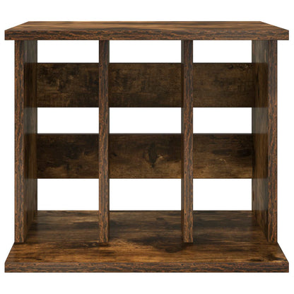Vinyl Record Storage Smoked Oak 42 x 33 x 36 cm Engineered Wood