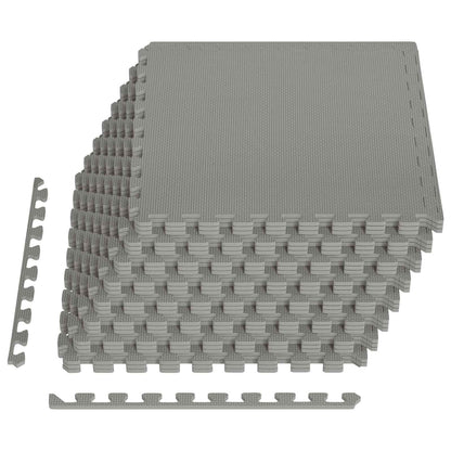 Floor Mats 24 pcs Grey 8.64 m² EVA Foam