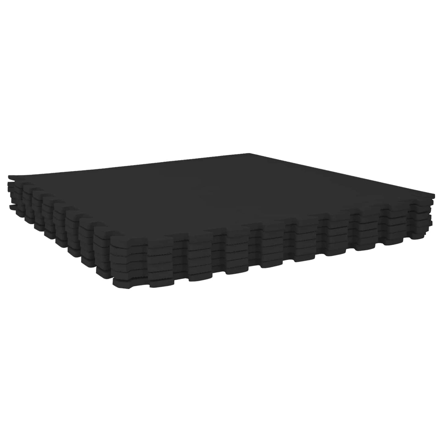 Floor Mats 24 pcs Black 8.64 m² EVA Foam