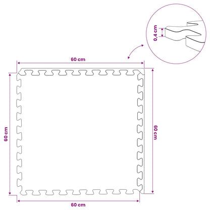 Floor Mats 40 pcs Blue 14.4 m² EVA Foam