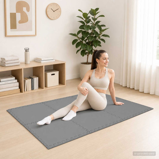 Floor Mats 50 pcs Grey 18 m² EVA Foam