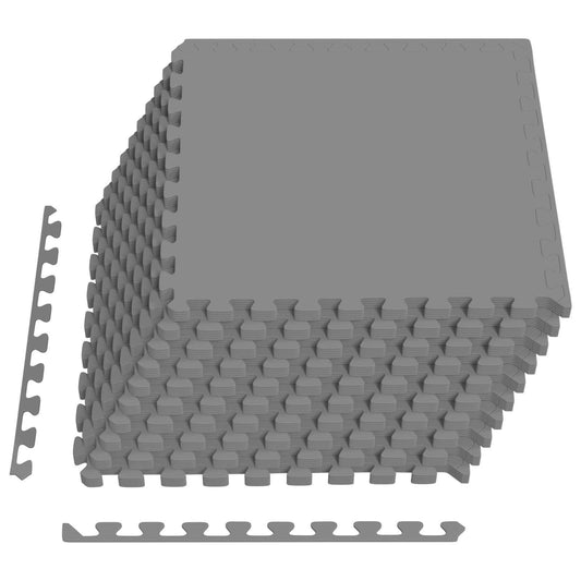 Floor Mats 50 pcs Grey 18 m² EVA Foam