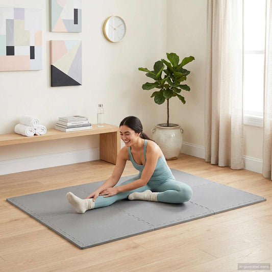 Floor Mats 6 pcs Grey 2.16 m² EVA Foam