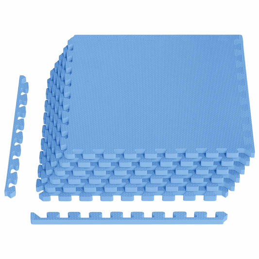 Floor Mats 6 pcs Blue 2.16 m² EVA Foam