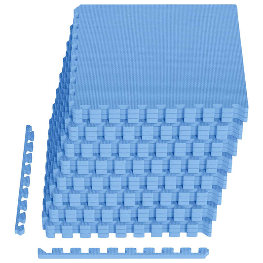 Floor Mats 24 pcs Blue 8.64 m² EVA Foam