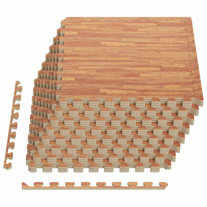 Floor Mats 24 pcs Wood 8.64 m² EVA Foam