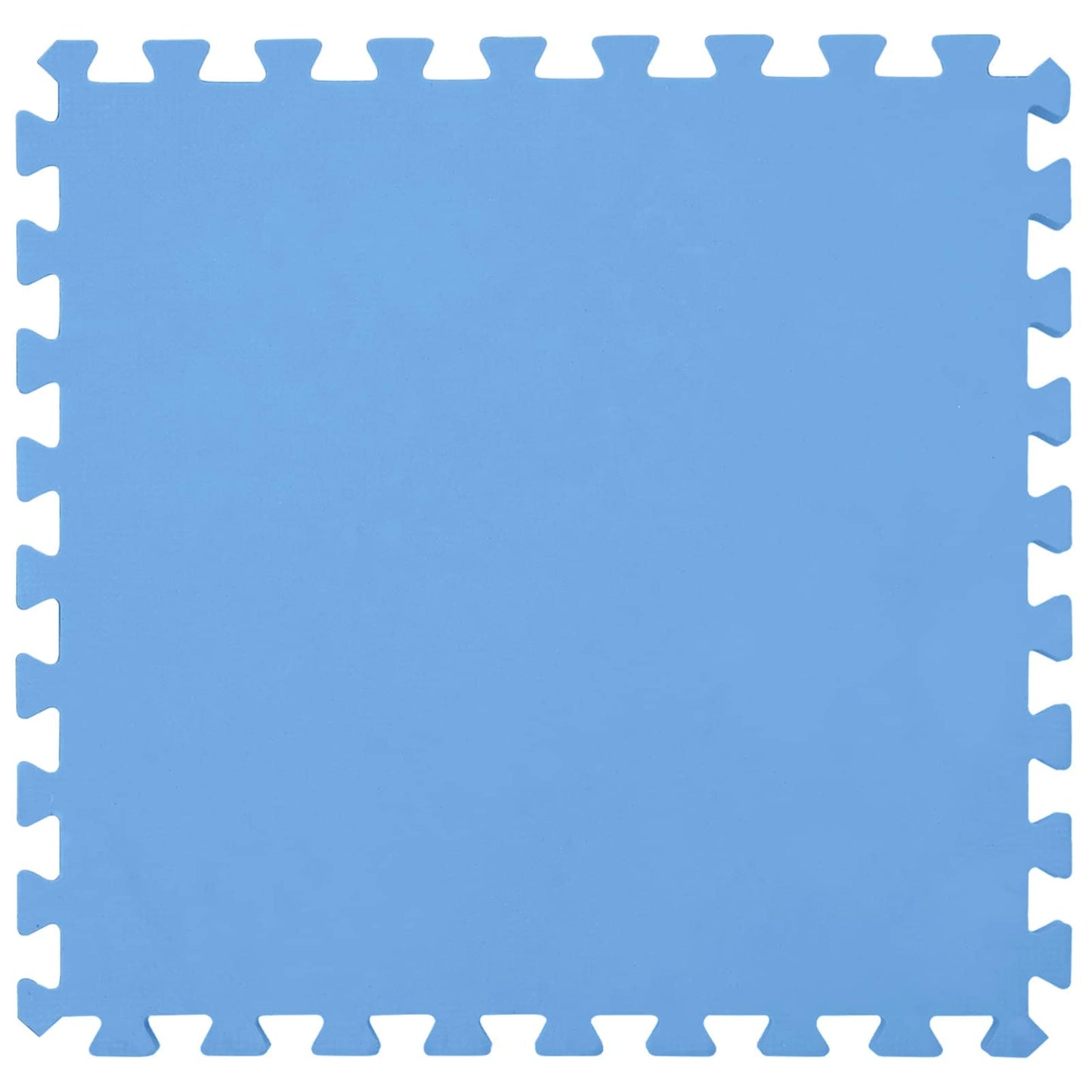 Pool Ground Mat 16 pcs Ø 235 cm Round EVA Foam Blue