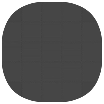 Pool Ground Mat 25 pcs Ø 292 cm Round EVA Foam Black