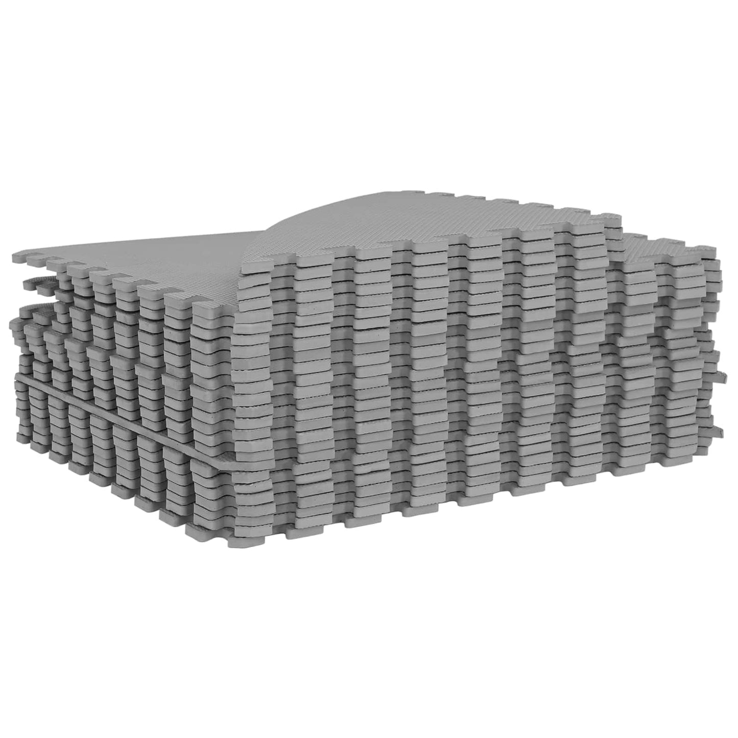 Pool Ground Mat 25 pcs Ø 292 cm Round EVA Foam Grey