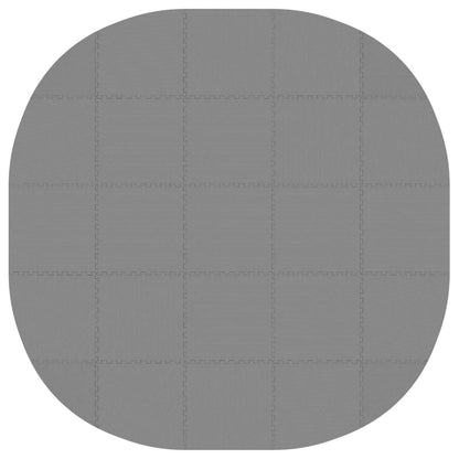 Pool Ground Mat 25 pcs Ø 292 cm Round EVA Foam Grey