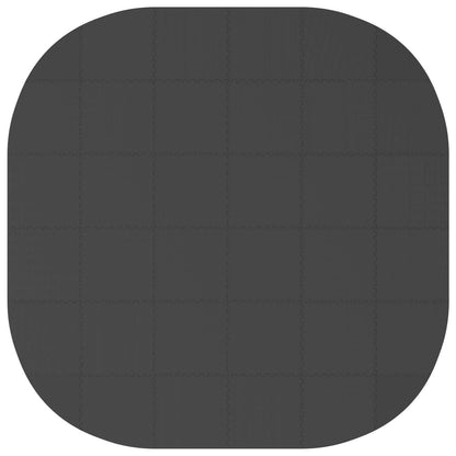 Pool Ground Mat 36 pcs Ø 350 cm Round EVA Foam Black