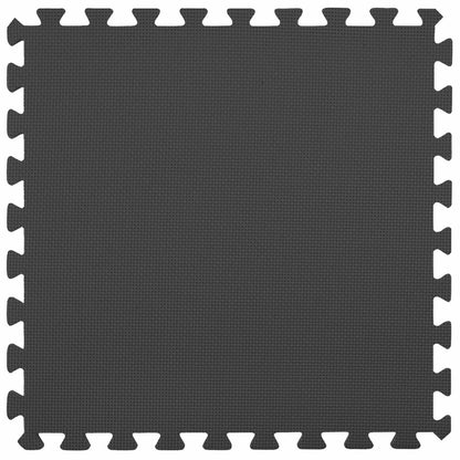Pool Ground Mat 36 pcs Ø 350 cm Round EVA Foam Black