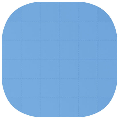 Pool Ground Mat 36 pcs Ø 350 cm Round EVA Foam Blue