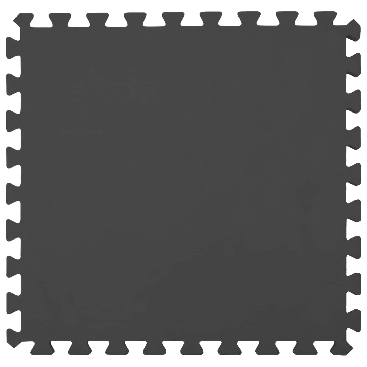 Pool Ground Mat 49 pcs Ø 408 cm Round EVA Foam Black