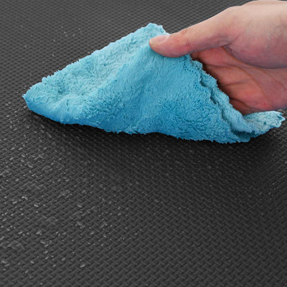 Pool Ground Mat 49 pcs Ø 408 cm Round EVA Foam Black