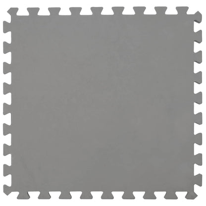 Pool Ground Mat 49 pcs Ø 408 cm Round EVA Foam Grey