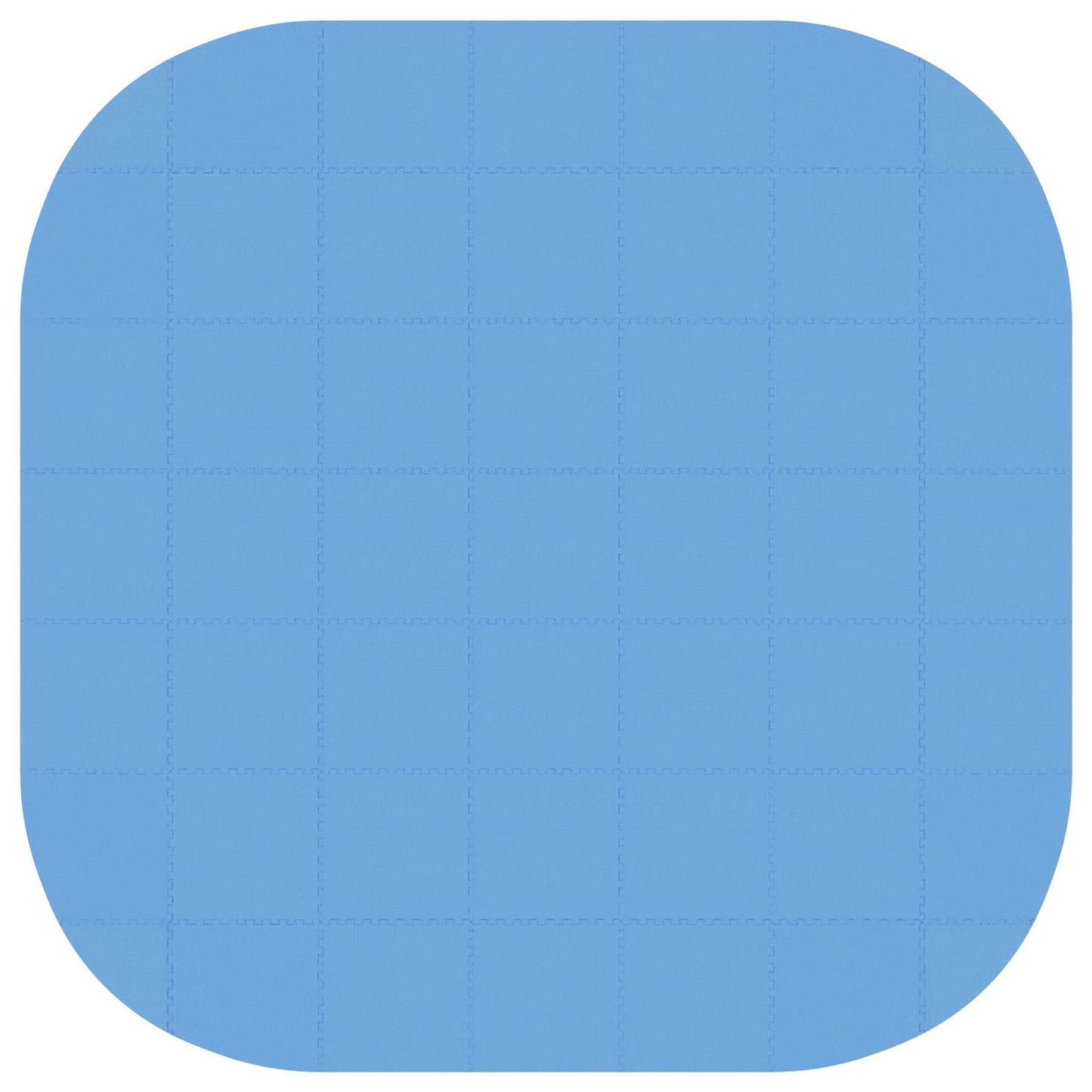 Pool Ground Mat 49 pcs Ø 408 cm Round EVA Foam Blue