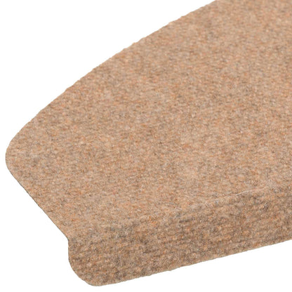 Self-adhesive Stair Mats 15 pcs Beige 80 x 28 x 3.5 cm