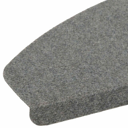 Self-adhesive Stair Mats 15 pcs Grey 80 x 28 x 3.5 cm