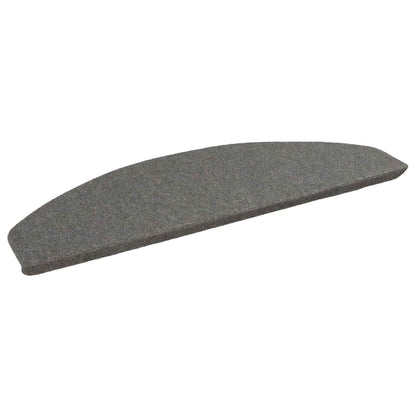 Self-adhesive Stair Mats 15 pcs Grey 80 x 28 x 3.5 cm