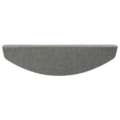 Self-adhesive Stair Mats 15 pcs Grey 80 x 28 x 3.5 cm