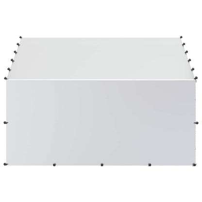 Chicken Coop with Roof Silver 200 x 200 x 150 cm