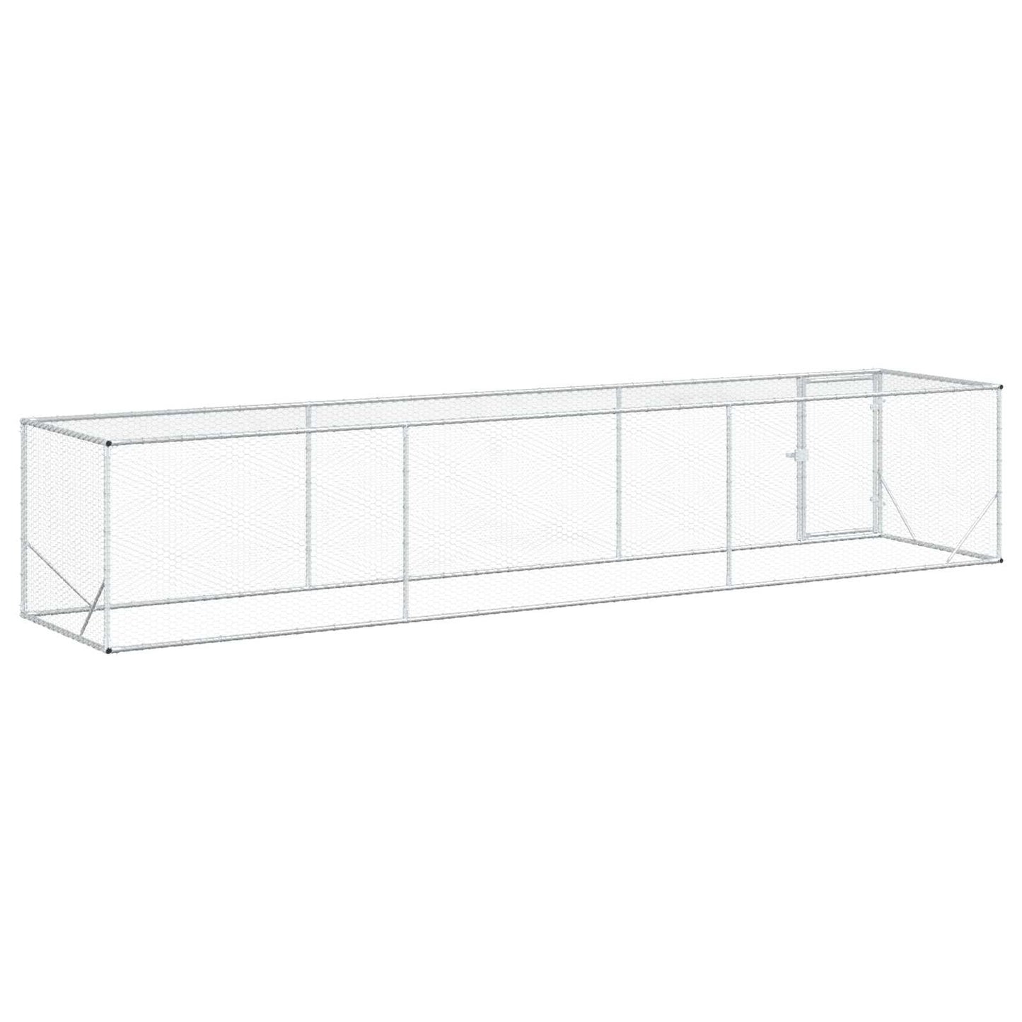 Chicken Yard Silver 500 x 100 x 100 cm Galvanised Steel