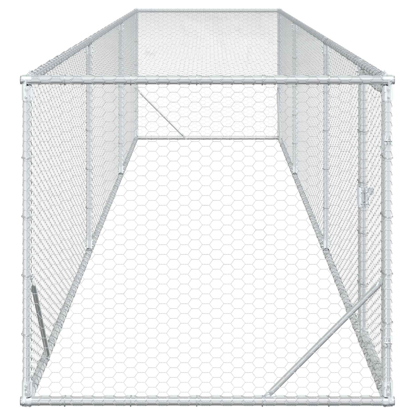 Chicken Yard Silver 500 x 100 x 100 cm Galvanised Steel