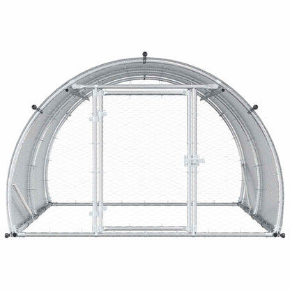 Chicken Coop Silver 200 x 150 x 100 cm Galvanised Steel