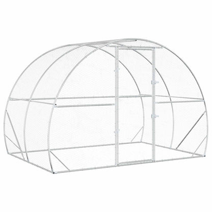 Chicken Coop Silver 200 x 300 x 200 cm Galvanised Steel