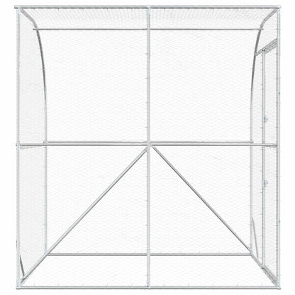Chicken Coop Silver 200 x 150 x 215 cm Galvanised Steel