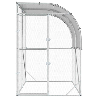 Chicken Coop Silver 200 x 150 x 215 cm Galvanised Steel
