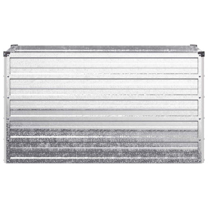 Raised Garden Bed Silver 100 x 40 x 55 cm galvanized