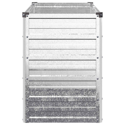 Raised Garden Bed Silver 100 x 40 x 55 cm galvanized