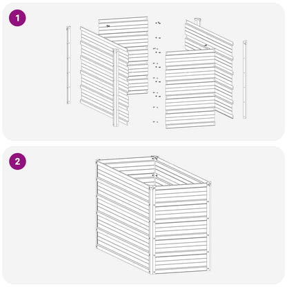 Raised Garden Bed Pastel Green 100 x 40 x 55 cm