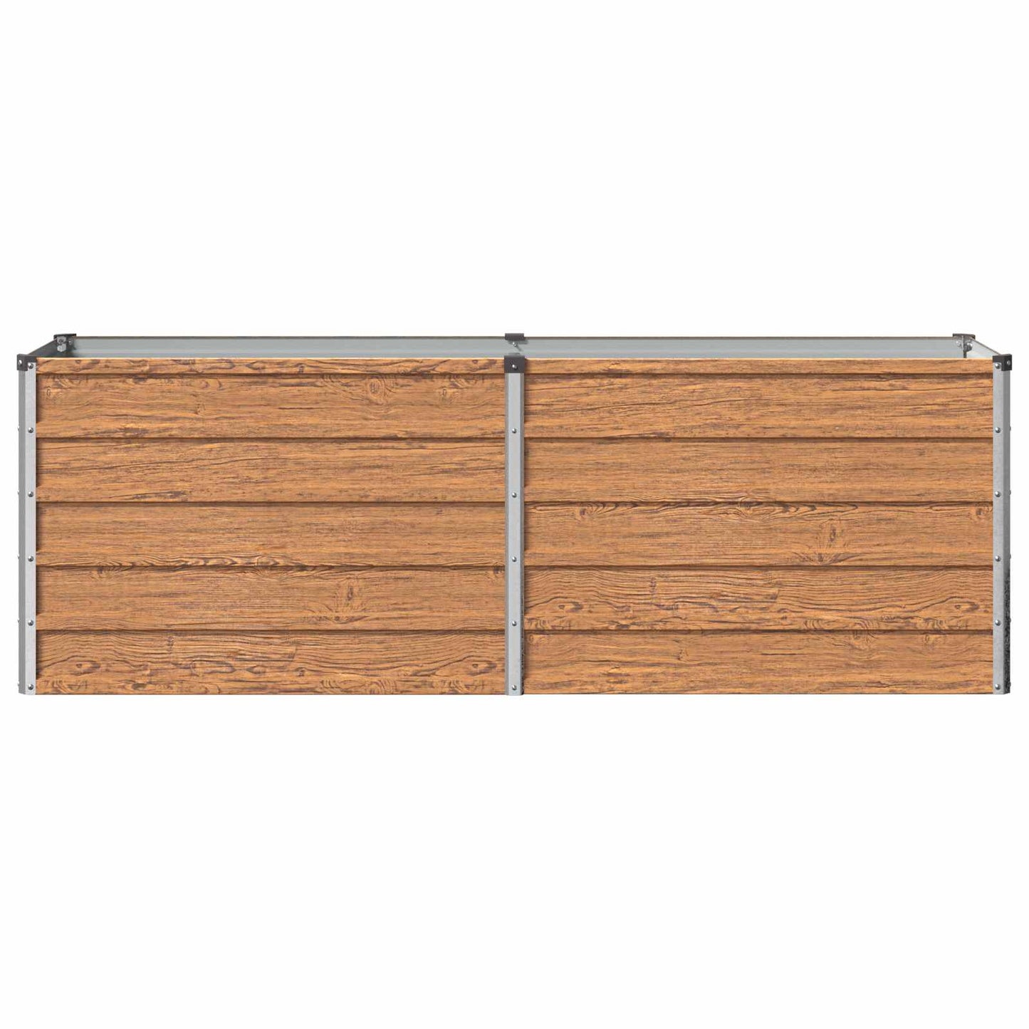 Raised Garden Bed Wood Brown 160 x 40 x 55 cm cold-rolled steel