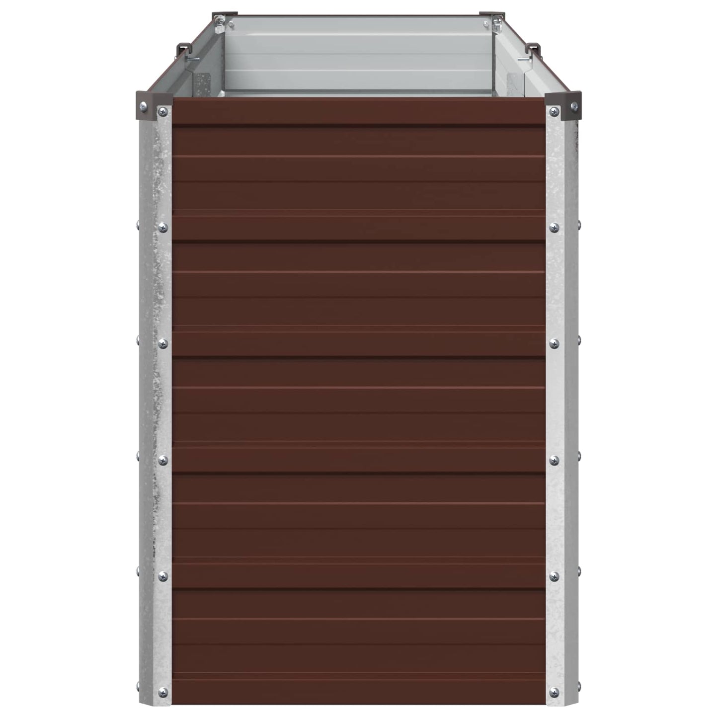 Raised Garden Bed Brown 160 x 40 x 55 cm cold-rolled steel