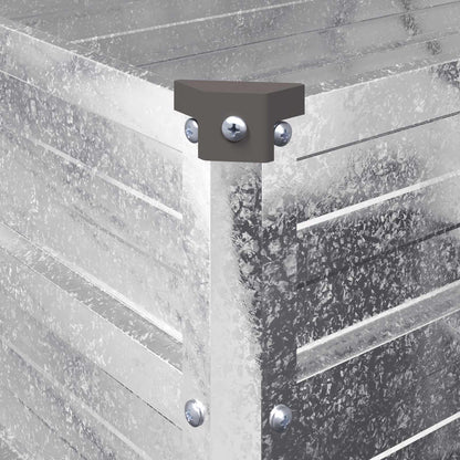 Raised Garden Bed Silver 160 x 40 x 55 cm galvanized