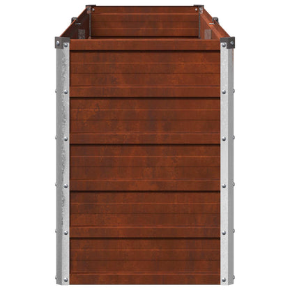 Raised Garden Bed Rusty 160 x 40 x 55 cm corton