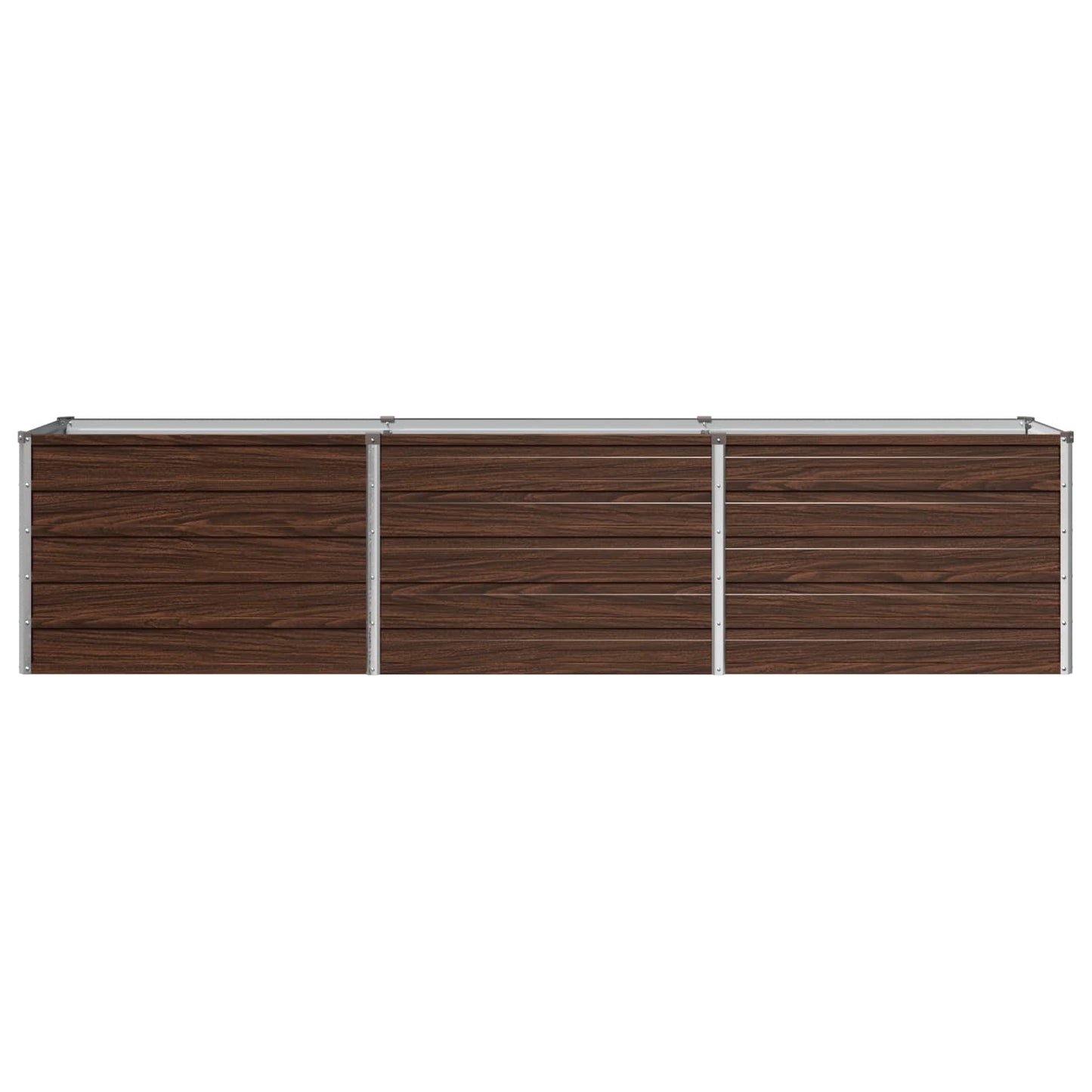 Raised Garden Bed Black 240 x 40 x 55 cm cold-rolled steel
