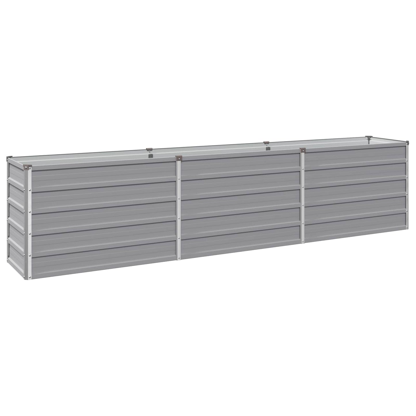 Raised Garden Bed Grey 240 x 40 x 55 cm cold-rolled steel