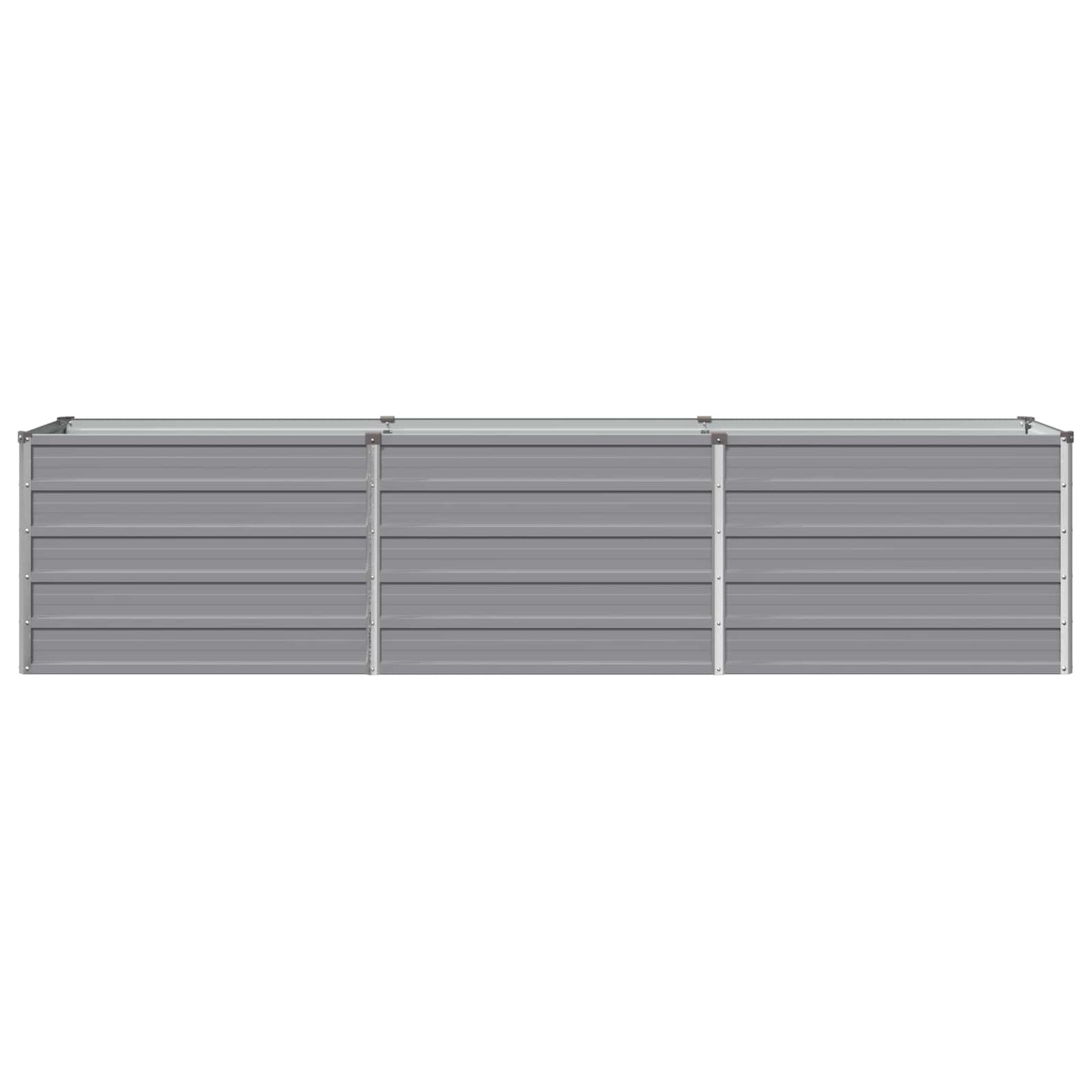 Raised Garden Bed Grey 240 x 40 x 55 cm cold-rolled steel