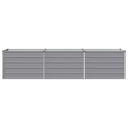 Raised Garden Bed Grey 240 x 40 x 55 cm cold-rolled steel