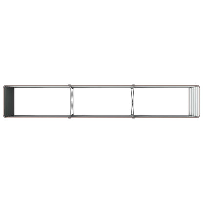 Raised Garden Bed Brown 240 x 40 x 55 cm cold-rolled steel